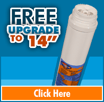 Q5620 1 Micron 12" x 2.5" Block Inline GAC Filter, Omnipure Q Series