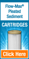 Flow-Max Pleated Sediment Cartridges 10x2½ (single-stage under-sink filter system)