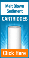 Melt Blown Sediment Cartridges 10x2½ (single-stage under-sink filter system)