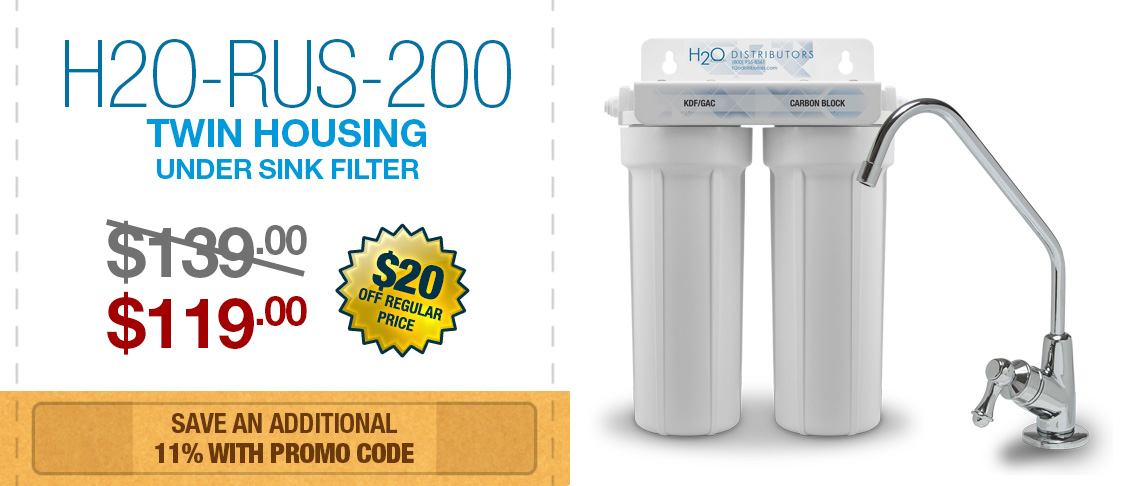 Sale on Twin Housing Under Sink Filter