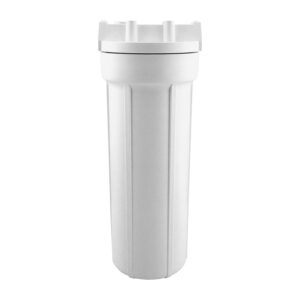 White Slim Line 158125 10" Pentek Filter Housing w/ 1/4" Ports (Accepts 10" x 2.5" Cartridges)