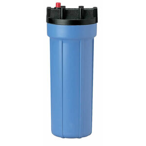 158195 10" Pentek Filter Housing, Slim Line w/ 1/2" Ports & Pressure Release (Accepts 10" x 2.5" Cartridges)