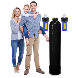 Non-Backwashing Whole House Carbon Water Filter (10" Full-Flow Housings Sediment Pre & Post Filters & 1" Ports)