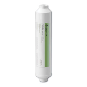 10" x 2", 20 Micron pH Stabilizing Calcite/Carbon Inline Filter w/ 3/8" Quick-Connect Ports, Pentek GS-10CAL-RO-H