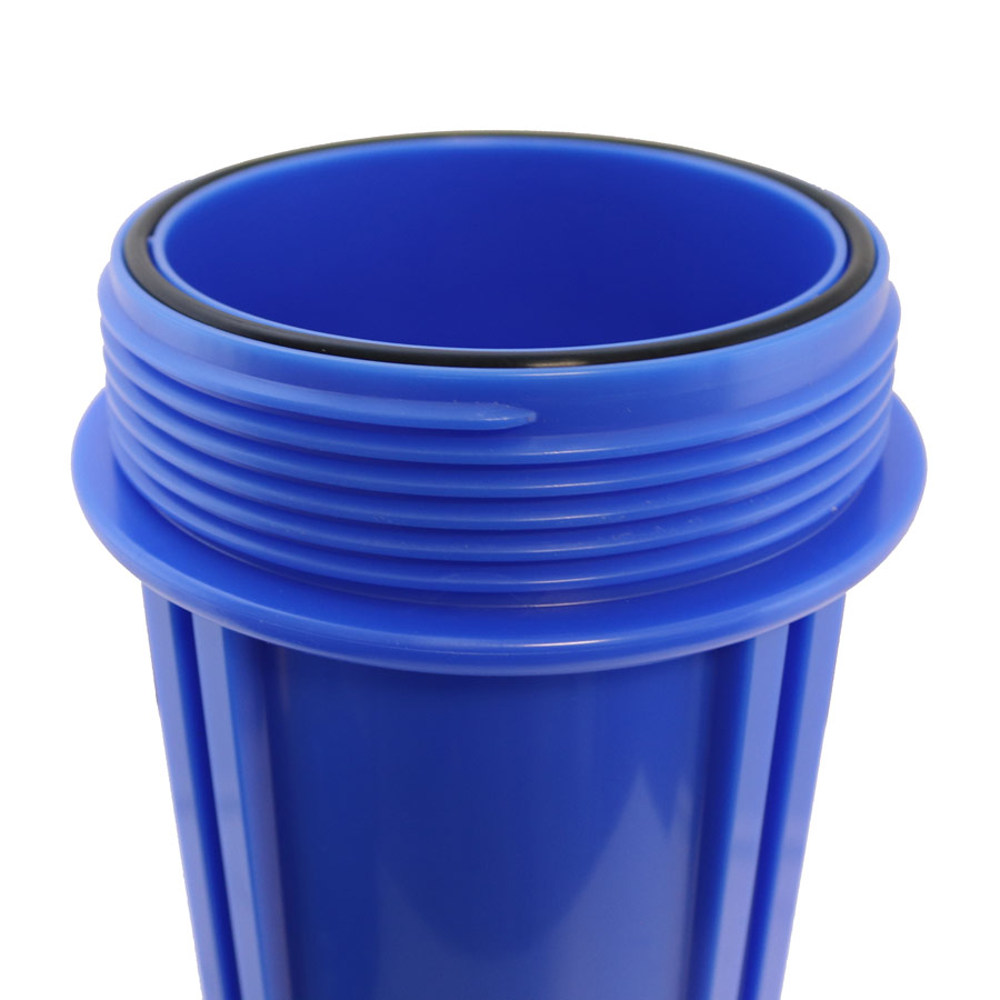 10" Blue Water Filter Housing w/ 3/4" Ports & Pressure Release (Accepts 10" x 4.5" Cartridges) by Global Solutions - Image 3