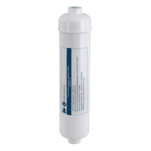 H2O Filter Warehouse 11" x 2-1/2", 5 Micron Polypropylene Inline Filter w/ 1/4" Quick-Connect Fittings