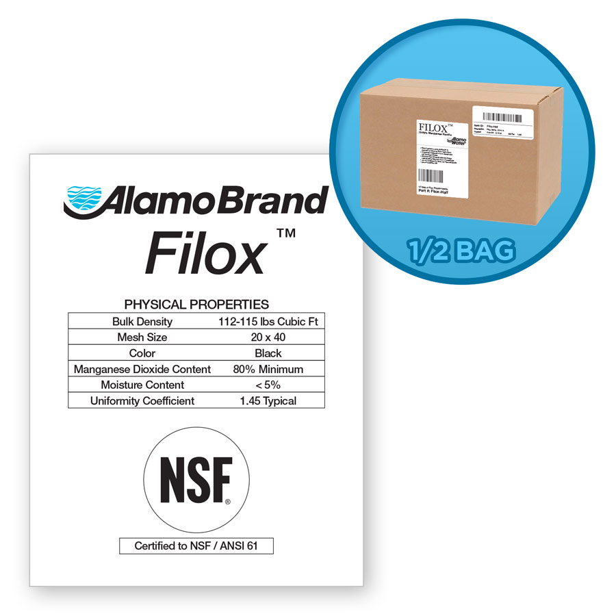 1/4 ft3 Filox High Performance Media for Iron, Hydrogen Sulfide and Manganese Removal