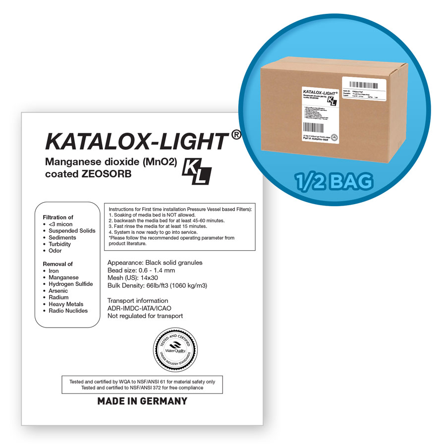 1/2 Bag of Katalox-Light® Iron Removal Media