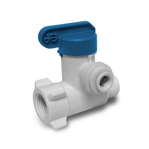 John Guest Plastic Angle Stop Adaptor Valve 3/8" Male Compression x 3/8" Female Compression x 1/4" Tube