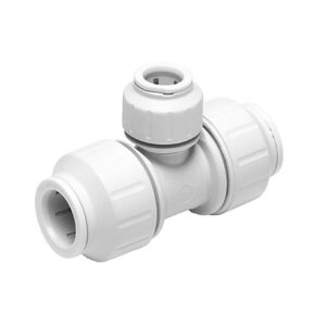 John Guest 1" x 1" x 3/4" CTS Reducing Branch Tee (White Polypropylene)