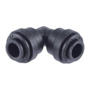 John Guest 1/4" Union Elbow (Black Polypropylene)