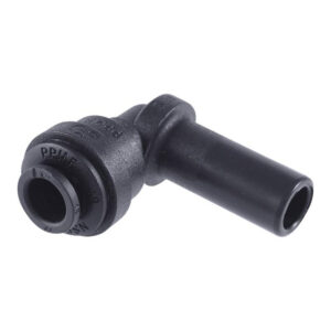 John Guest 1/4" x 1/4" Plug-In Elbow (Black Polypropylene)