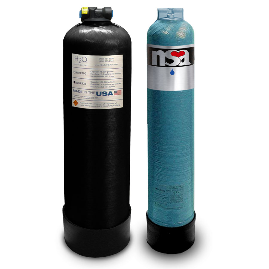 H2O WHR935 Whole House Filtration System Replacement Tank Upgrade for NSA 300H w/ 3/4" Ports (9" x 35") - Image 2